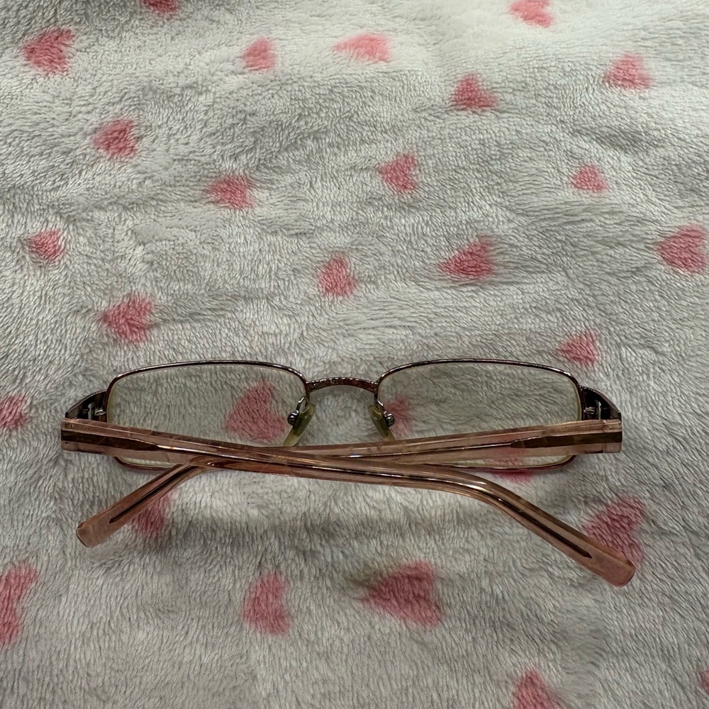 Vintage Versace Pink Rectangular Reading Glasses - image 5